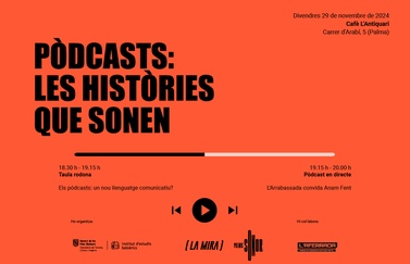 L’Institut d’Estudis Baleàrics (IEB) i La Mira presenten «Pòdcasts: Les històries que sonen»