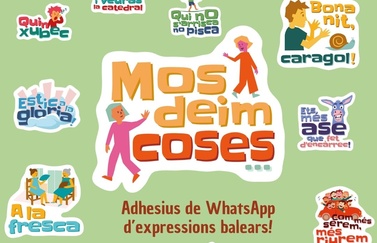 L’IEB llança un paquet d’adhesius amb expressions pròpies de les Illes Balears per fomentar l’ús social del català